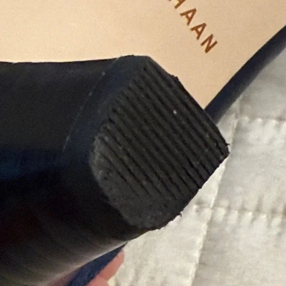 Cole Haan Grand OS Signature Suede & Leather Navy Ankle Boots - Picture 13 of 15